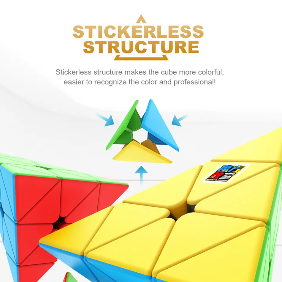 Moyu 3x3 Pyraminx кубик рубика Meilong Pyramid волшебный куб головоломка профессиональные
