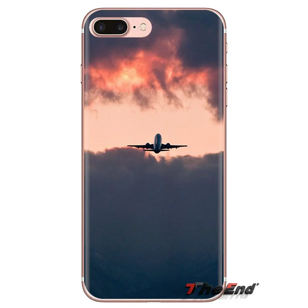 Mobile Phone Cover Plane With Sunset Glow Theme For Xiaomi Mi3 Samsung A10 A30 A40 A50 A60 A70 Galaxy S2 Note 2 Grand Core Prime |