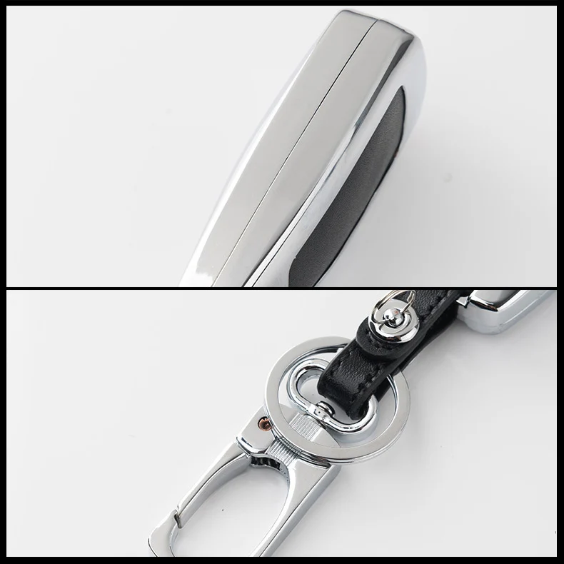 

Zine-alloy Metallic Smart Remote Key Fob Shell Leather Button Case Cover For Buick Series 3 Style