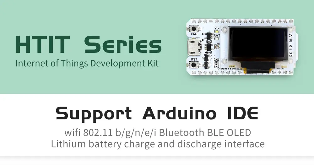ESP32 Bluetooth wifi комплект синий OLED 0,96 дюймовый дисплей модуль CP2102 32M Flash 3,3 V-7 V интернет-макетная плата для Arduino