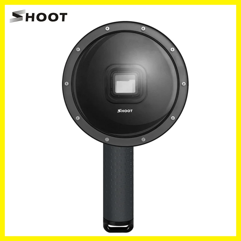 Купить Купол 6 дюймов для экшн-Камеры Gopro Hero 6 5 Black, с водонепроницаемым чехлом, купол для объектива Go Pro 6 5, аксессуары для Go Pro