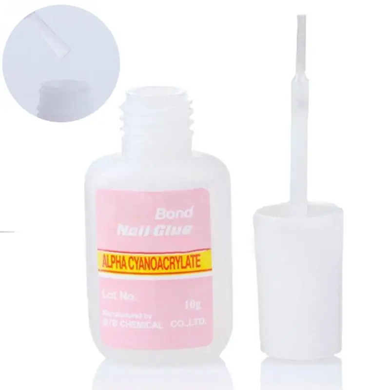 5 шт. или 1 искусственный клей для ногтей хорошего качества розовые Бутылочки клея