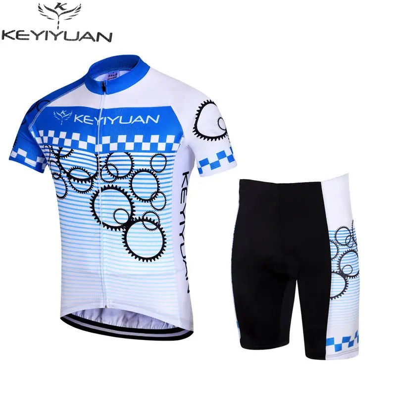 KEYIYUAN мужские велосипедные Джерси Ropa Ciclismo одежда шорты с подкладкой командная для