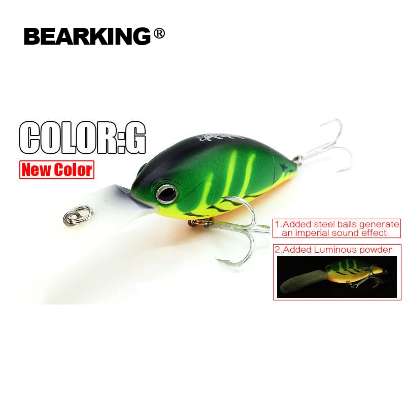 Bearking искусственные рыболовные приманки с глубоким крючком 1 шт. 65 мм 16 г