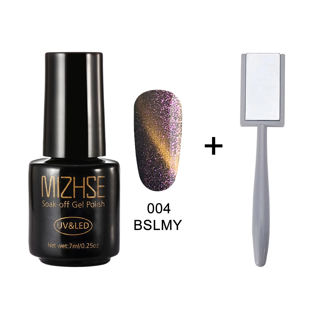 BSLMY004 MIZHSE 1 шт. УФ-гель для ногтей набор гель-лаков для ногтей 7 мл кошачий глаз УФ-лак для ногтей Гель-лак с 3D эффектом магнитная палочка - Цвет: BSLMY004