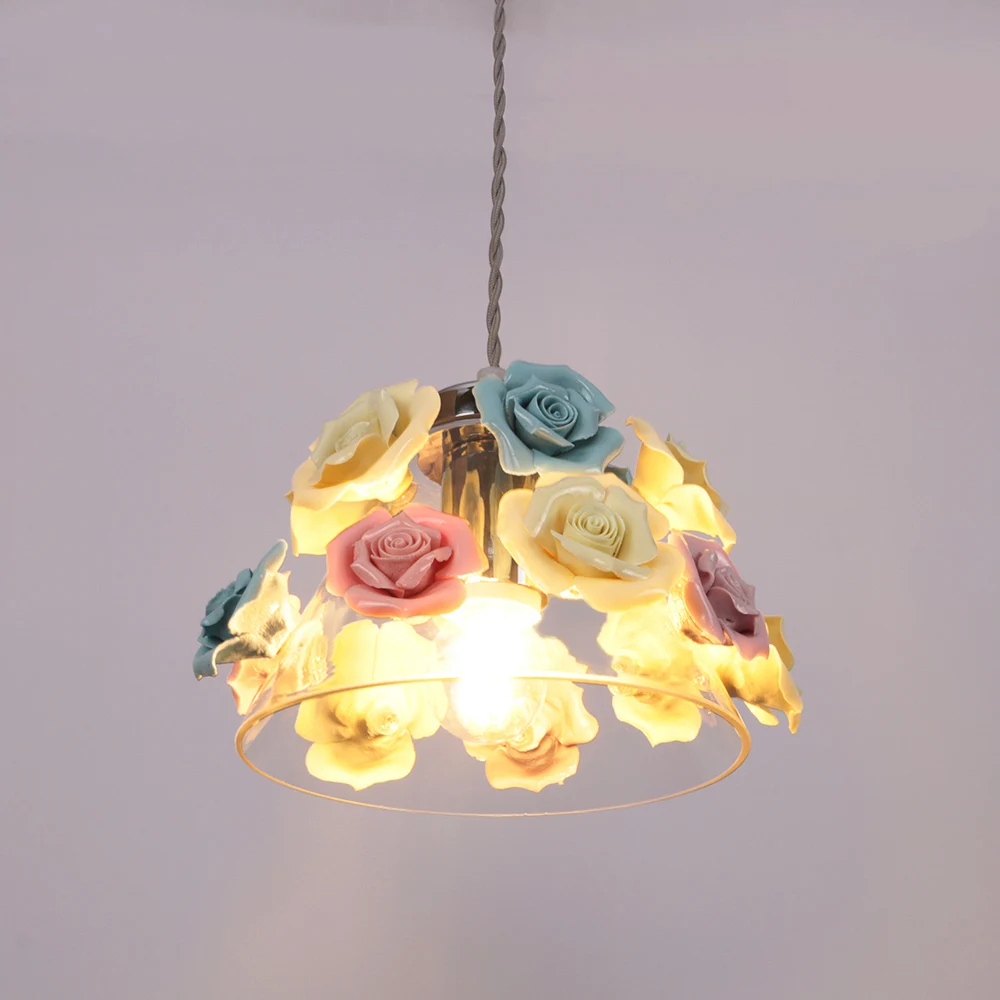 Стеклянная Подвесная лампа MDWELL E27 современное хромированное освещение для - Фото №1