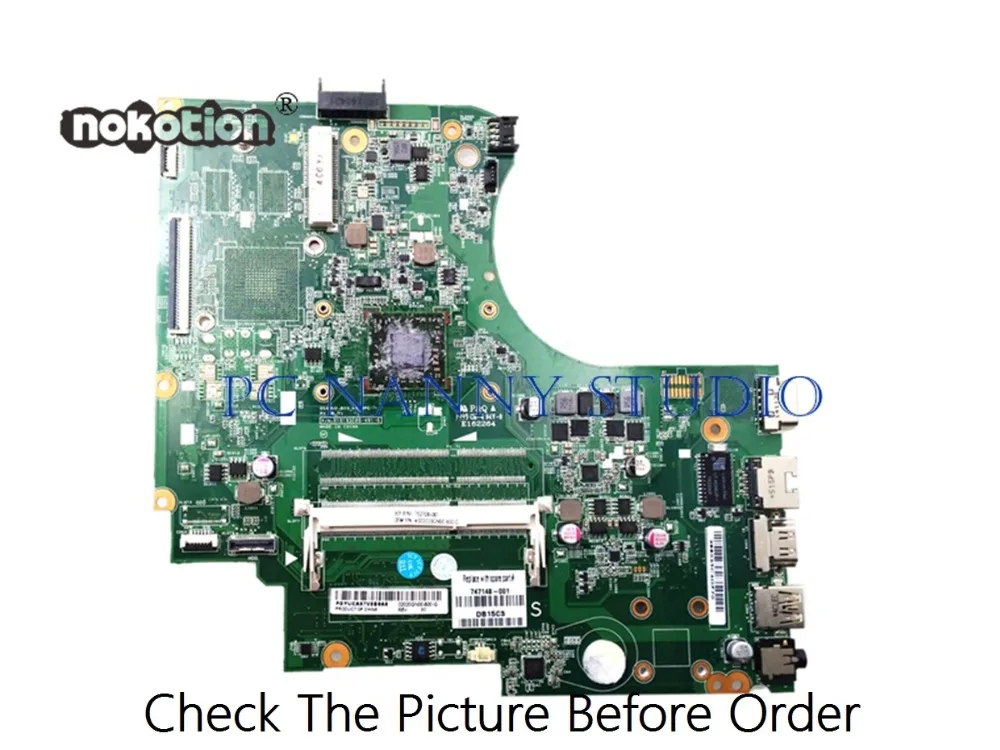 

PCNANNY 747148-501 747148-001 для HP 255 G2 15-D Материнская плата ноутбука A4-5000 DDR3 Протестирована