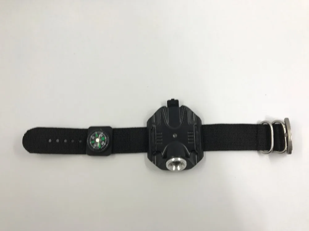HY wrist light watch flashlight compass waterproof black built-in battery tactical | Лампы и освещение