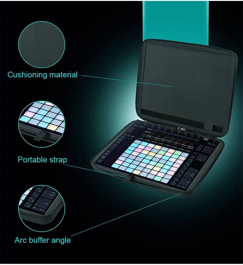 BUBM портативный барсетка чехол для Ableton Push 2 диск контроллер инструмента, Professional DJ оборудование сумка