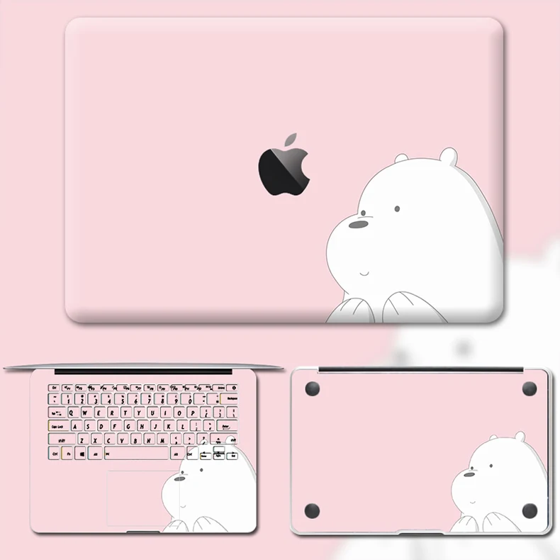 Милый кавайный милый чехол для Macbook Pro Air 11 13 15 retina, Защитная пленка для всего тела, милый кавайный защитный чехол