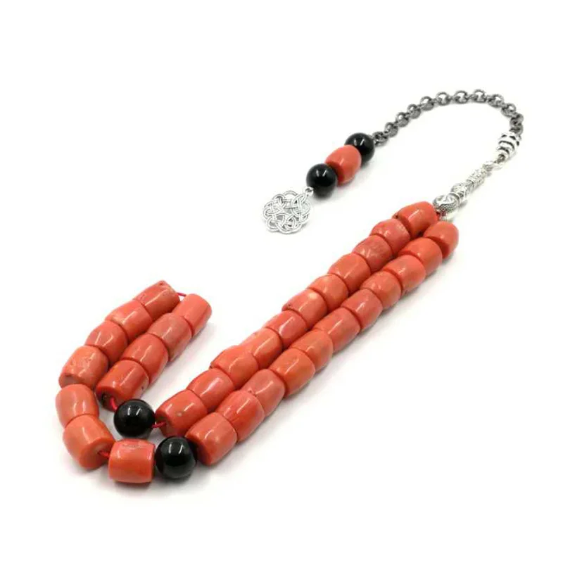 Натуральный коралловый браслет Tasbih большого размера ценный подарок для жены все