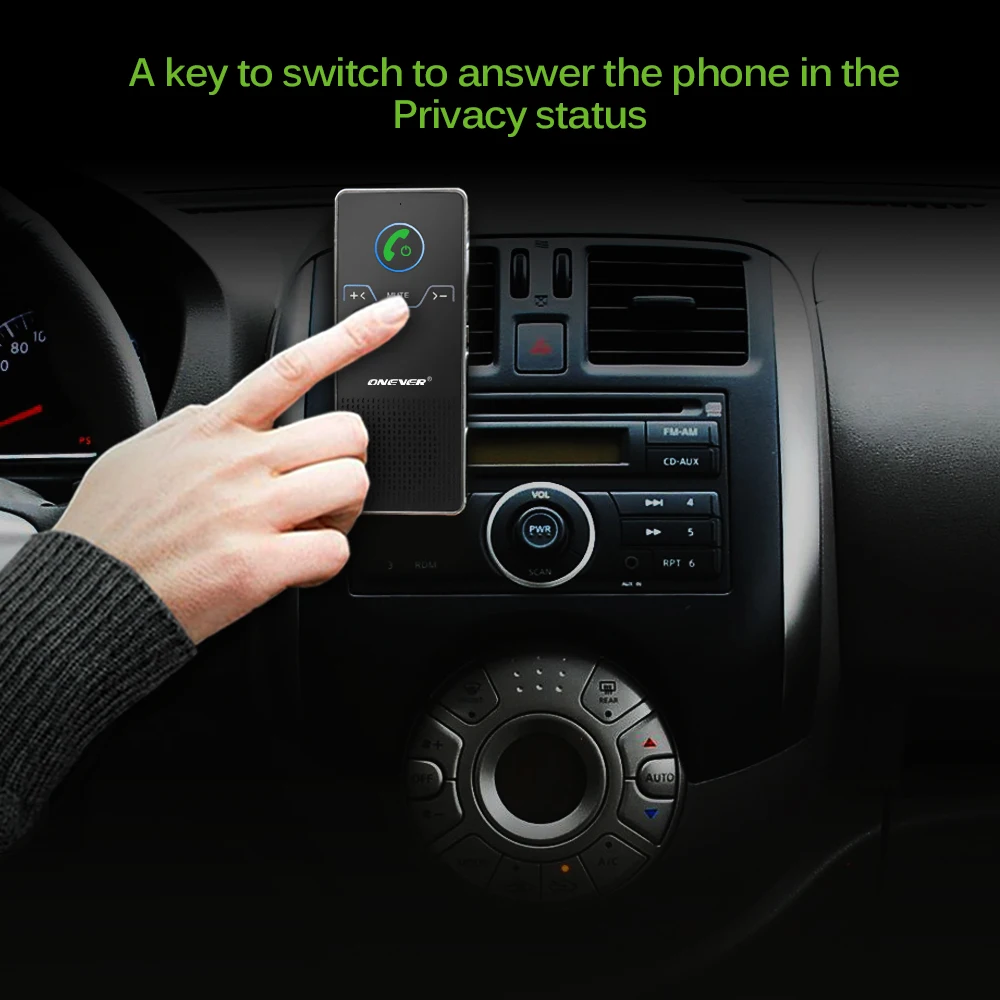 ONEVER Беспроводной магнитный автомобильный Bluetooth динамик телефон Hands-free автомобильный комплект солнцезащитный козырек в автомобиле динамик Автомагнитола голосовое вещание