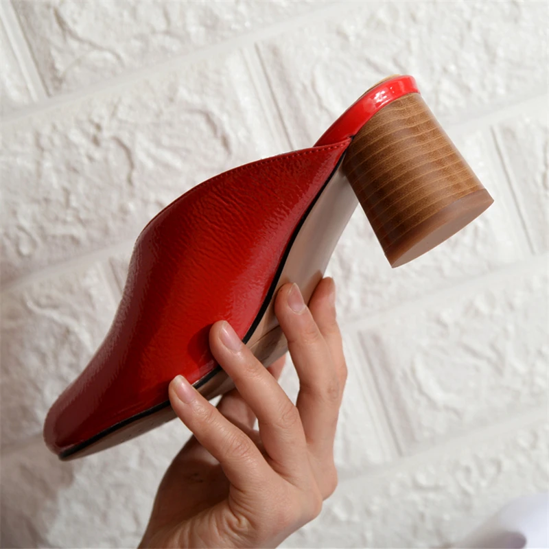 Женские шлепанцы лето 2019 модные женские пикантные босоножки на высоком каблуке с