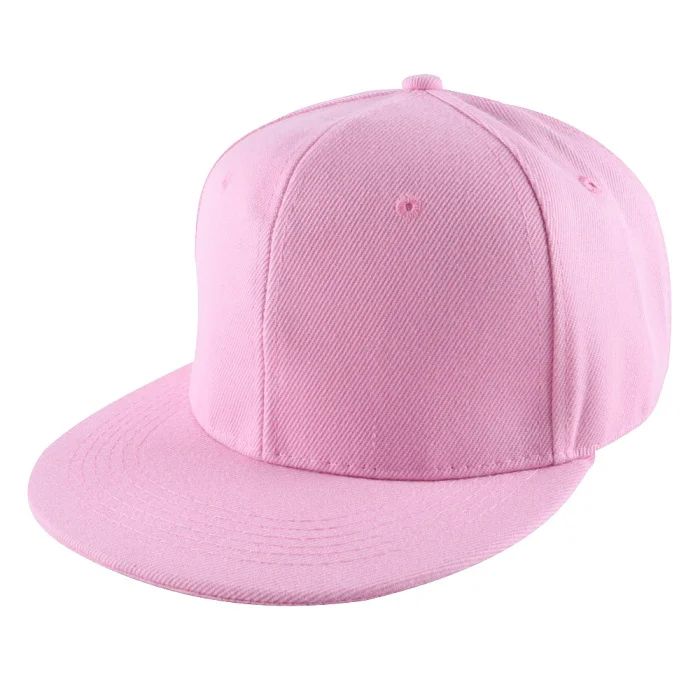 pink Дешевые мужские и женские хип-хоп кепки спортивные бейсболки однотонная шляпа акриловая уличная женская мужская повседневная защелкивающаяся задняя обвязка - Цвет: pink