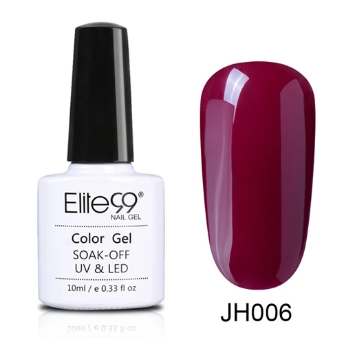 JH006 Elite99, 10 мл, замачиваемый Зеленый Гель-лак для ногтей, великолепные цвета, УФ-гель для маникюра, стойкий Гель-лак для ногтей - Цвет: JH006