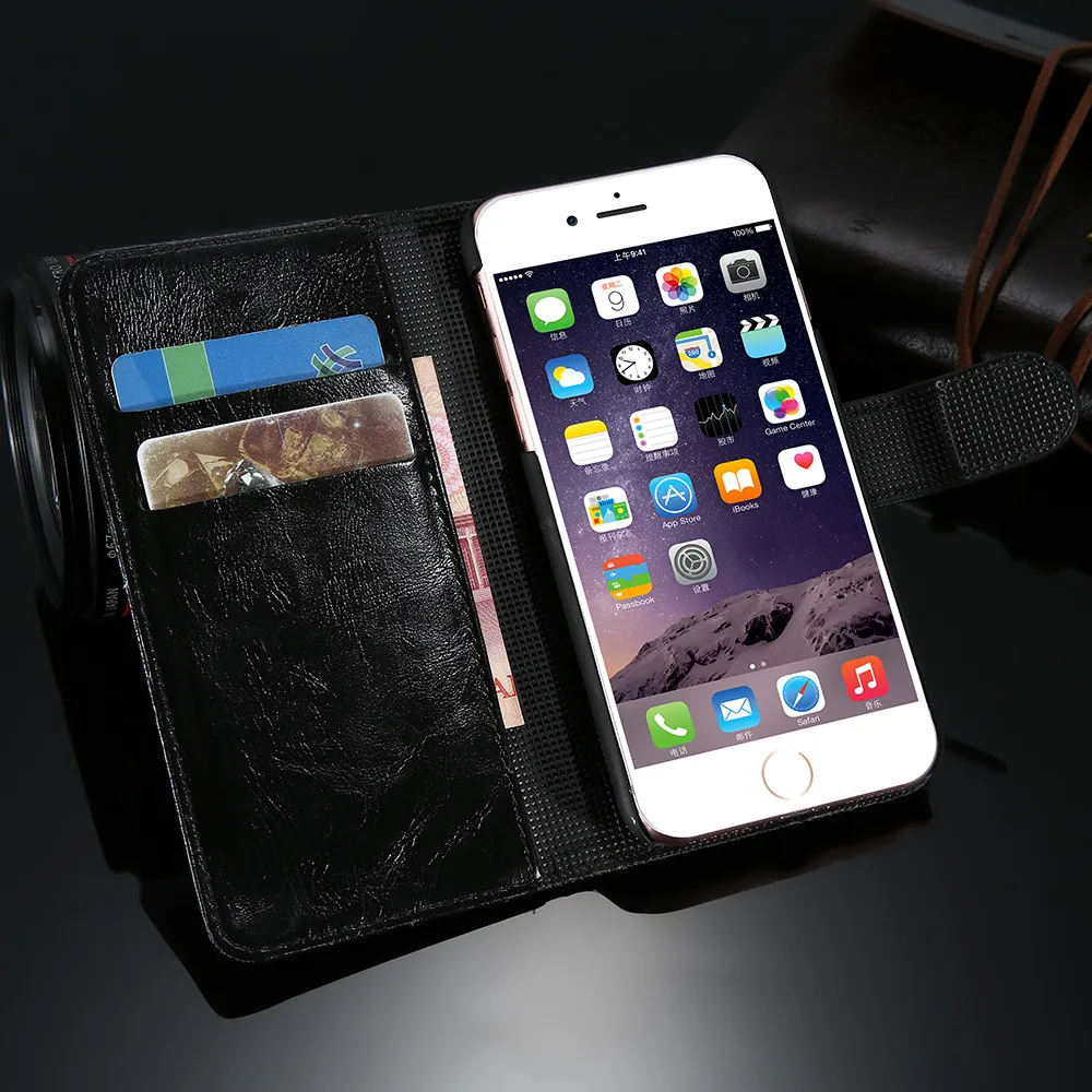 Kisscase флип Чехлы кожаный чехол для iPhone 7 8 Plus X бизнес мужчин женщин магнитная