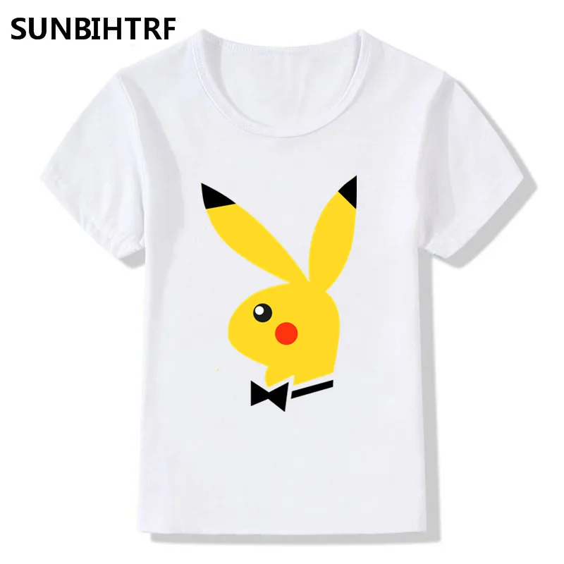 Новое поступление детские футболки с покемонами летние милые топы короткими