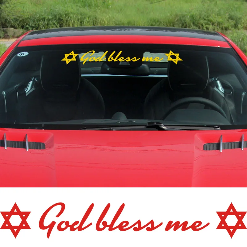 3 шт. наклейки Mogen David наклейка God bless me автостайлинг для vw Volkswagen Audi ford bmw Аксессуары