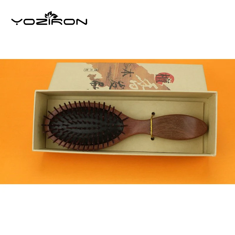 YOZIRON красный сандаловое дерево Инструменты для укладки расчески воздушная сумка