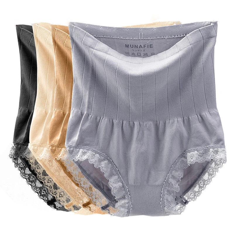 

Munafie High Waist Women's Panties Control Underwear Body Slimming Belly Sexy Briefs Women Underwear