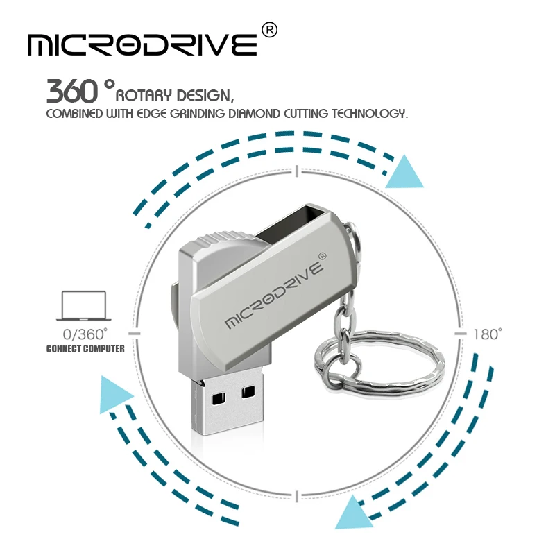Серебристый/Золотой флеш-накопитель, металлический брелок, USB флеш-накопитель, 64 ГБ, 128 ГБ, флеш-накопитель, высокоскоростной USB накопитель, 32 ГБ, реальная емкость, USB флеш-накопитель