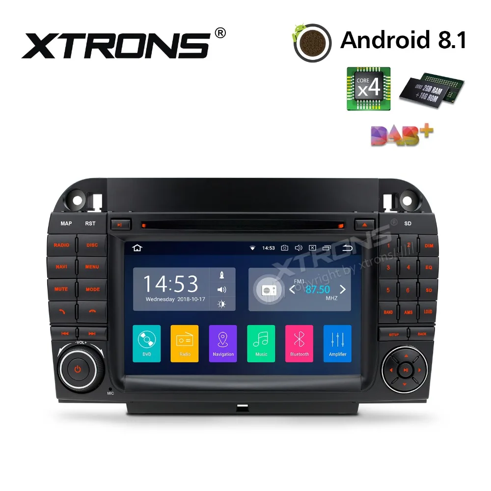 Автомобильный DVD плеер XTRONS 7 &quot Android 8 1 радио GPS RCA для Mercedes Benz S Class W220 S280 S320 S350 S400 S430