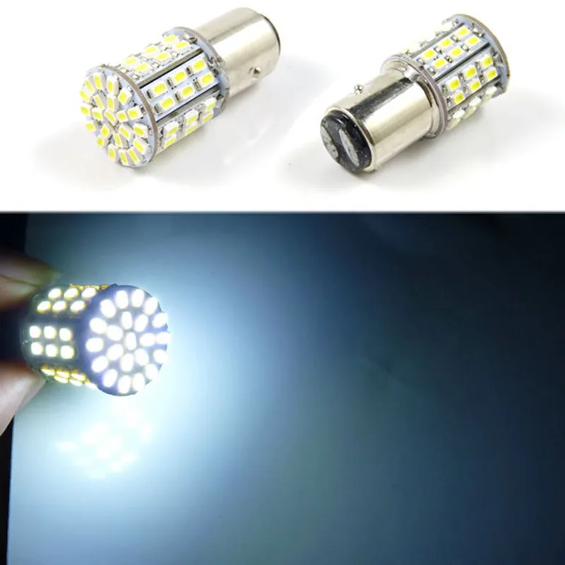 

2PCS x White P21W 1157 BAY15D 1206 64 SMD LED Car Signal Light Lamp Bulb