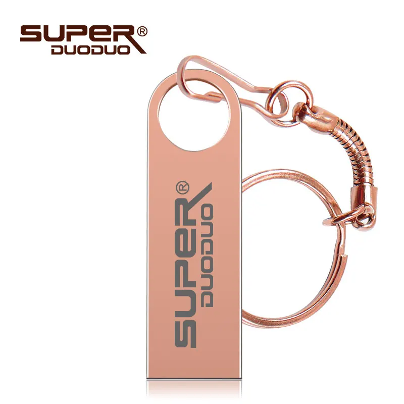 Rose-gold Мини 32 ГБ USB флэш-накопитель 4 ГБ 8 ГБ 16 ГБ Флешка 32 Гб 64 Гб 128 Гб карта памяти, Флеш накопитель 64 Гб Usb флешка маленький флэш-диск лучший подарок - Цвет: Rose-gold
