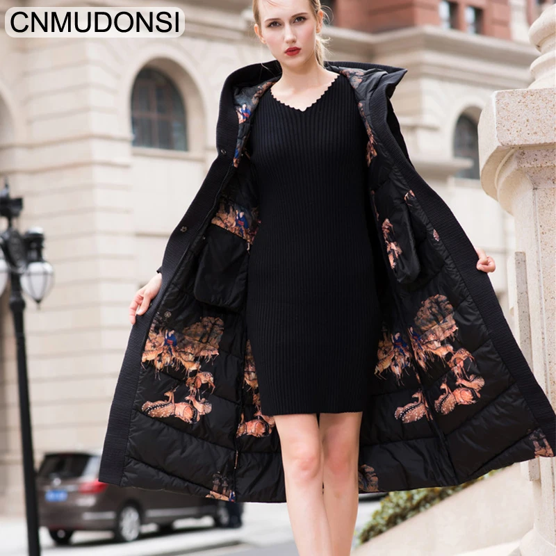Parka Women 2018 Female Winter Jacket Fashionable Coat Women's Hooded Warm Bio Fluff Long Parkas for Clothes | Женская одежда