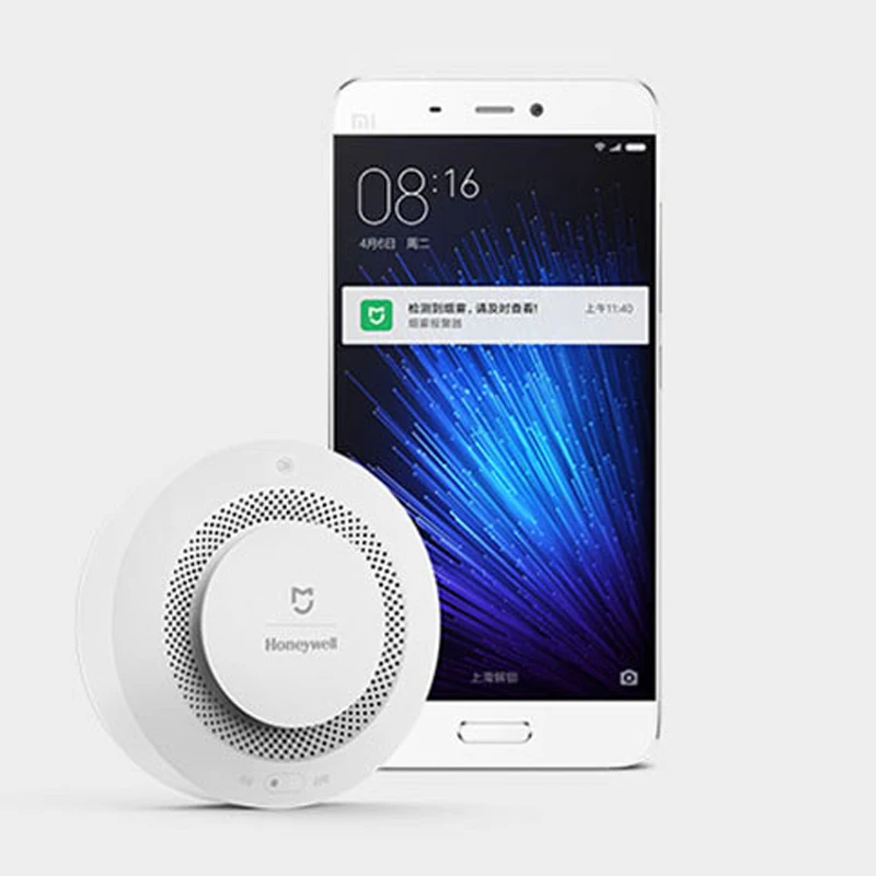 Xiaomi Mijia Honwell пожарная газовая сигнализация датчик дыма работает с