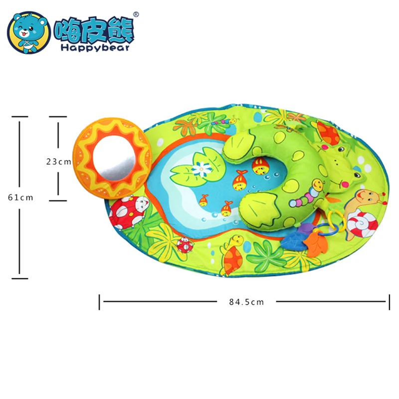 Игрушки для новорожденных развивающий коврик Детский мультфильм Infantil раннее образование игра одеяло игровые коврики с зеркалом музыкальный 0-18 месяцев ребенок