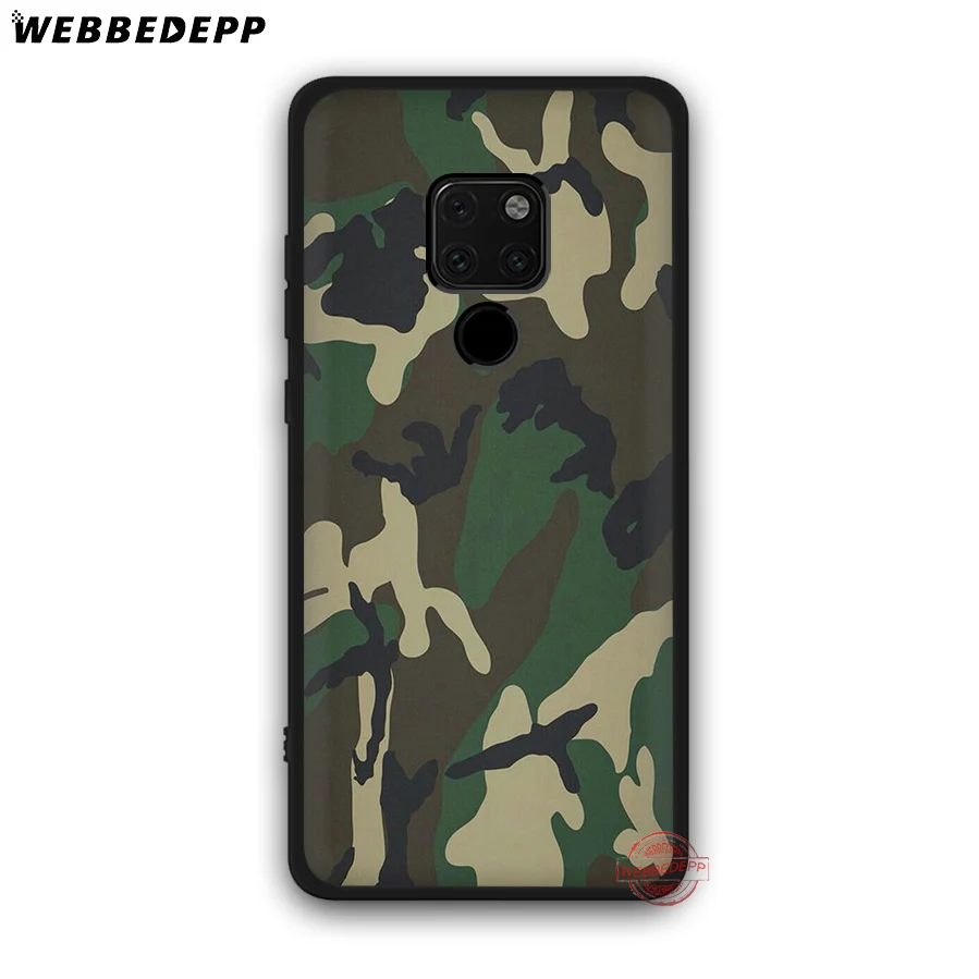 WEBBEDEPP камуфляжный армейский мягкий чехол с рисунком для Huawei Mate 30 10 20 Pro Lite Nova 2i 3 3i 4