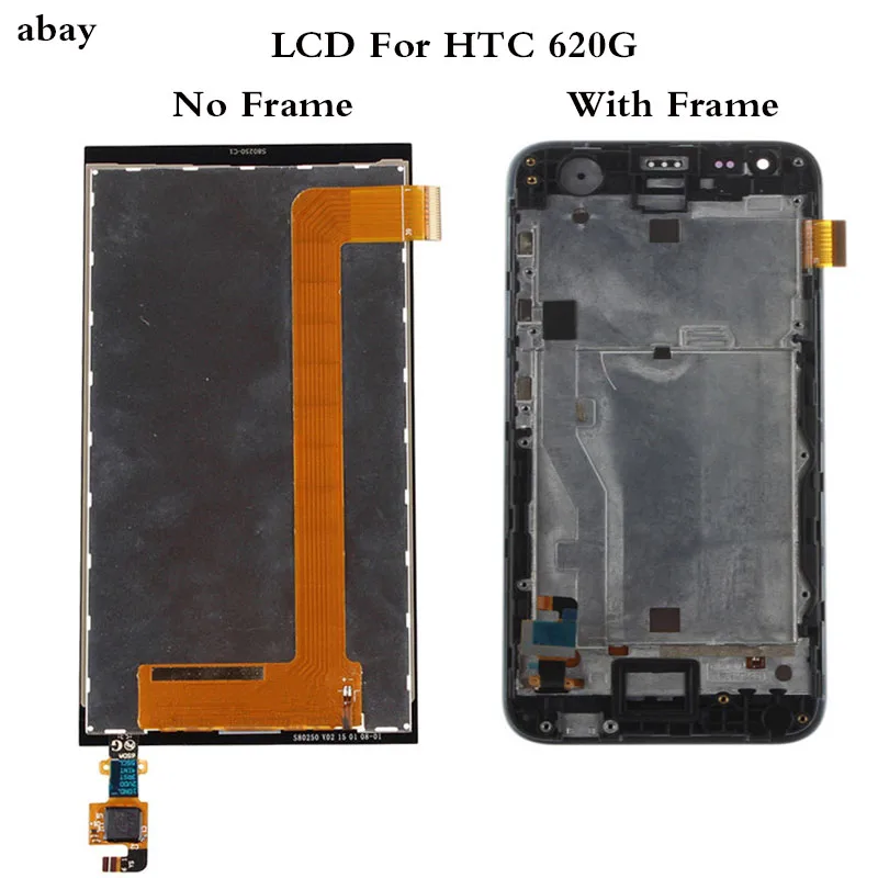 5 0 дюймов для HTC Desire 620G LCD сенсорный экран с рамкой дисплей дигитайзер Запасные