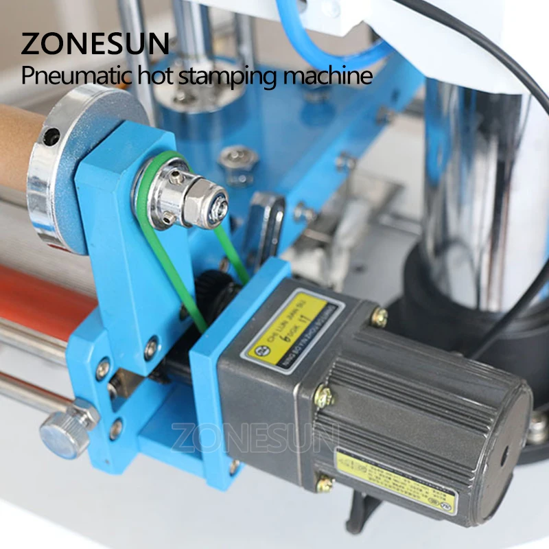 ZONESUN ZY-819H-2 115*120 мм автоматическая кожаная визитная карточка косметическая коробка индивидуальность Фирменный Логотип Горячая фольга машина для тиснения