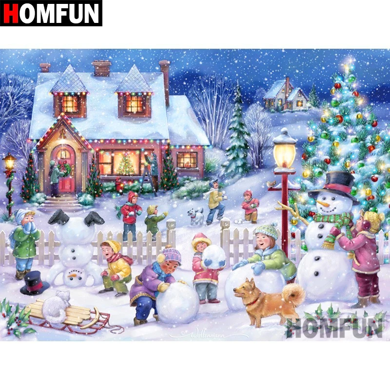 Алмазная 5d картина HOMFUN сделай сам с полными квадратными/круглыми стразами
