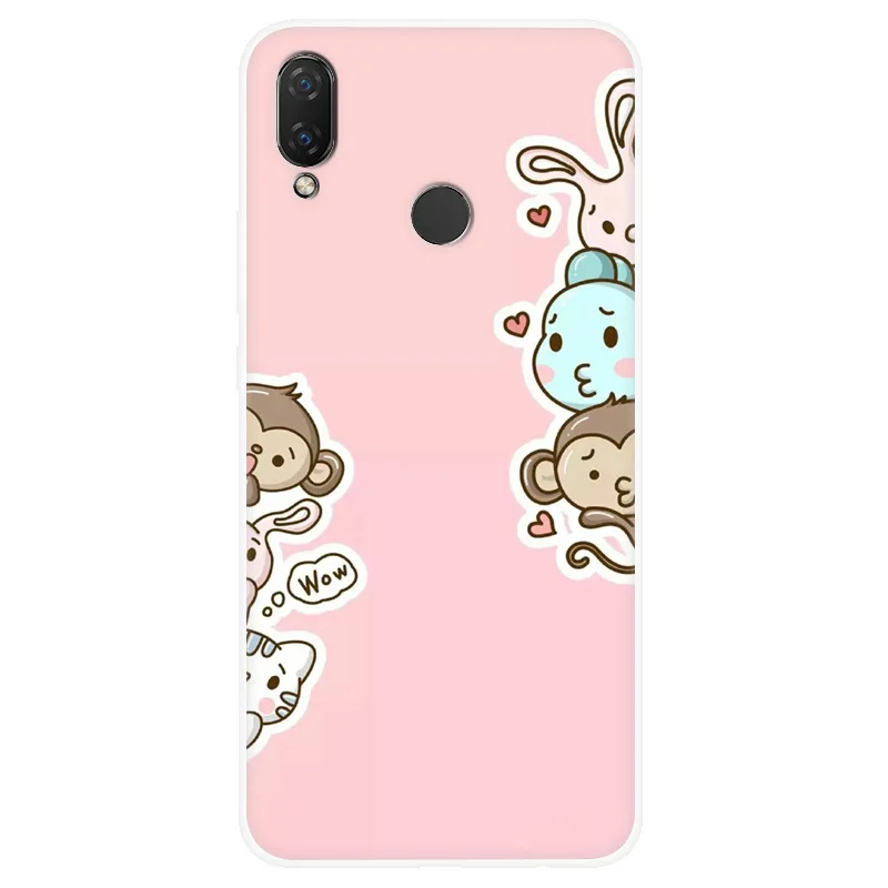 Милый чехол с мультяшными животными для ZTE Nubia M2 Z17 окрашенный Мягкая силиконовая
