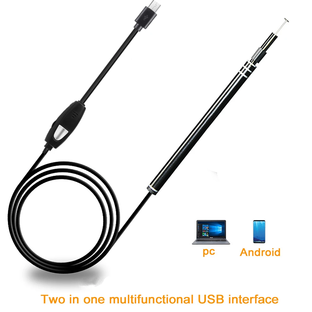 USB многофункциональный ушной вкладыш с мини камерой HD Визуальный Инструмент для