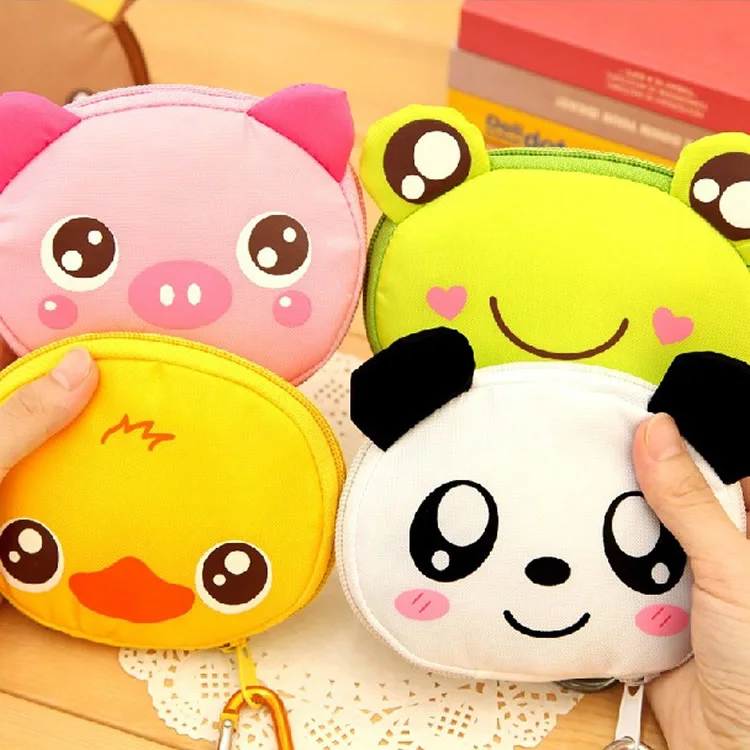 Корейская складная сумка для покупок с мультяшным животным многоразовая