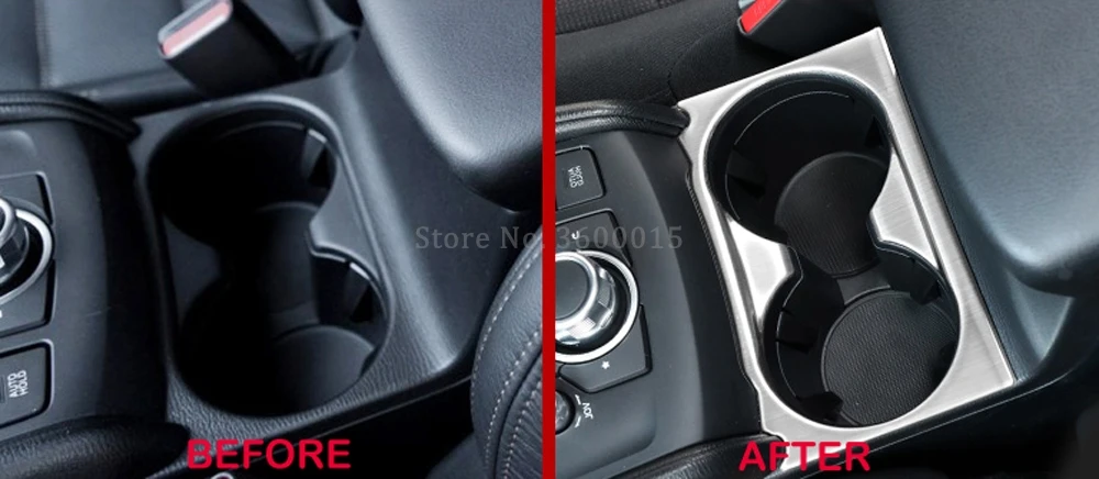 Для Mazda CX5 CX 5 KF 2017 2018 2019 2020 углеродного волокна подстаканник накладка воды бутылка