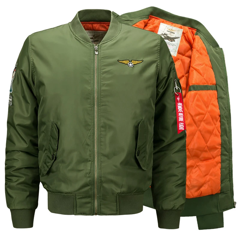 2017 высокое качество MA1 толстый зимний Армейский зеленый Военная Униформа