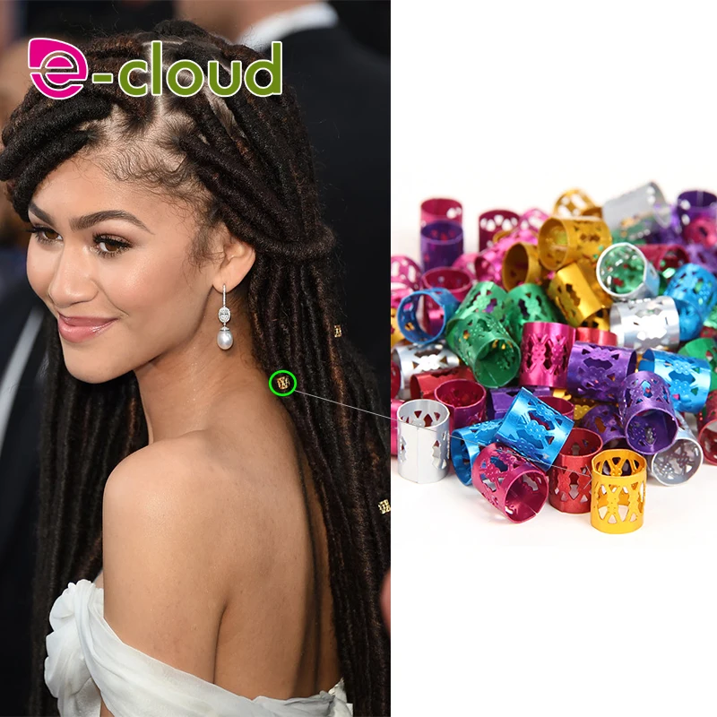 

Adjustable Hair Cuff Braids Clips 500Pcs to 1000Pcs/Pack Metal Hair Micro Link Rings Mixed Color Dreadlock Braiding Hair Beads