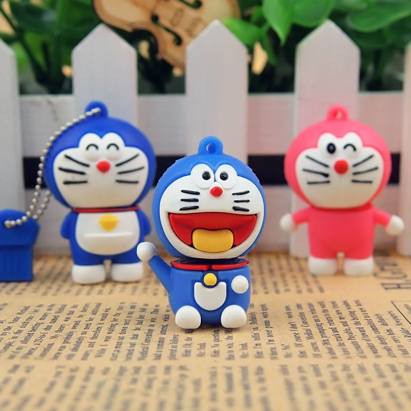 Новый стиль мультфильм USB флеш накопители реальная емкость Doraemon снеговик Медведь