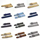 Ремешок Onthelevel замшевый ручной работы для часов, сменный быстросъемный пружинный браслет для часов, 18 мм 20 мм 22 мм 24 мм, аксессуары для часов