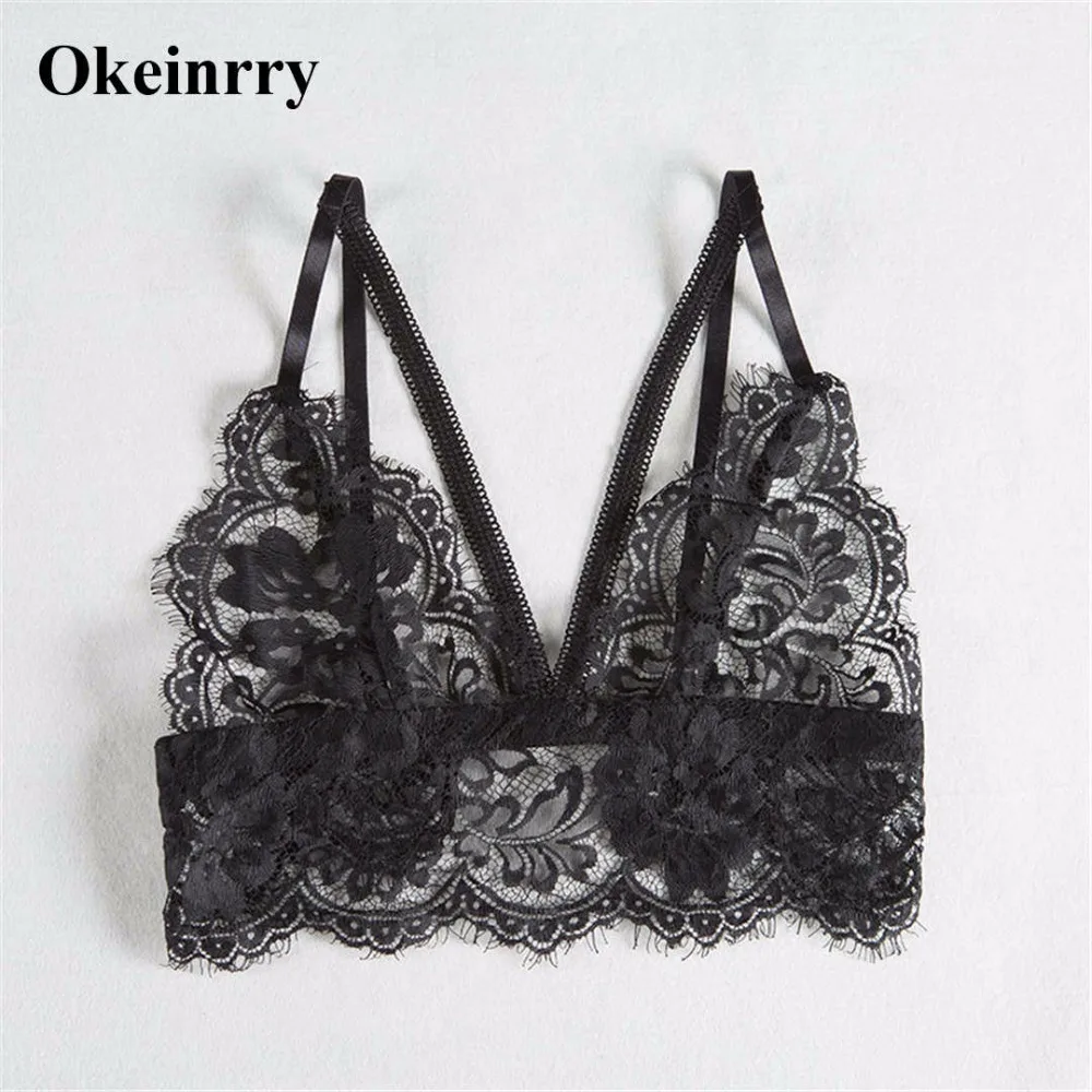 Okeinrry 2018 Новый Модный женский кружевной сетчатый однотонный мягкий черный