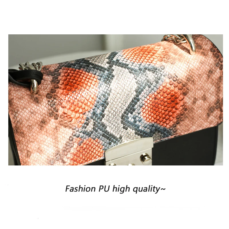 BVLRIGA 2019 новая женская сумка-цепочка змеиная маленькая квадратная сумка