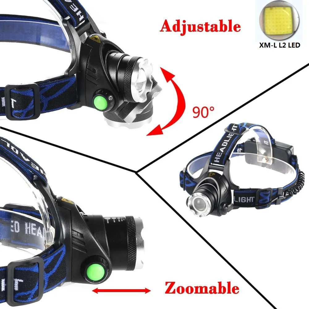 Лучший 3800LM CREE XM-L L2 Светодиодные Фары Масштабируемые Головной Свет