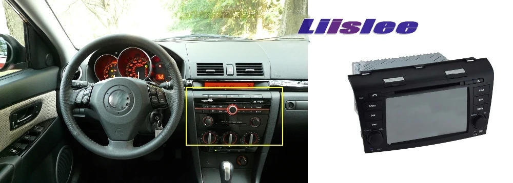 Liislee для Mazda 3 для Mazda 3 M3 Axela BK 2003~ 2009 Автомобильный мультимедийный телевизор DVD gps Радио Carplay стиль навигация Navi