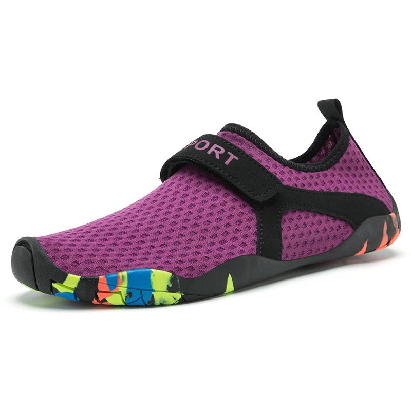 Aqua shoes/Летняя водонепроницаемая обувь Мужские дышащие пляжные тапочки женская