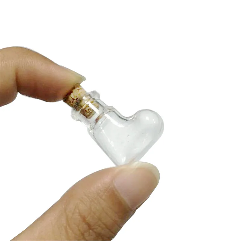 Мини милые стеклянные бутылки ожерелье Подвески маленькие Diy бутылки с пробкой Diy свадебный подарок пустые баночки бутылочки 10 форма маленькая бутылка