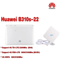 unlocked new arrival huawei b310 b310s 22 with antenna 150mbps 4g lte cpe wifi router modem with sim card slot up to 32 devices